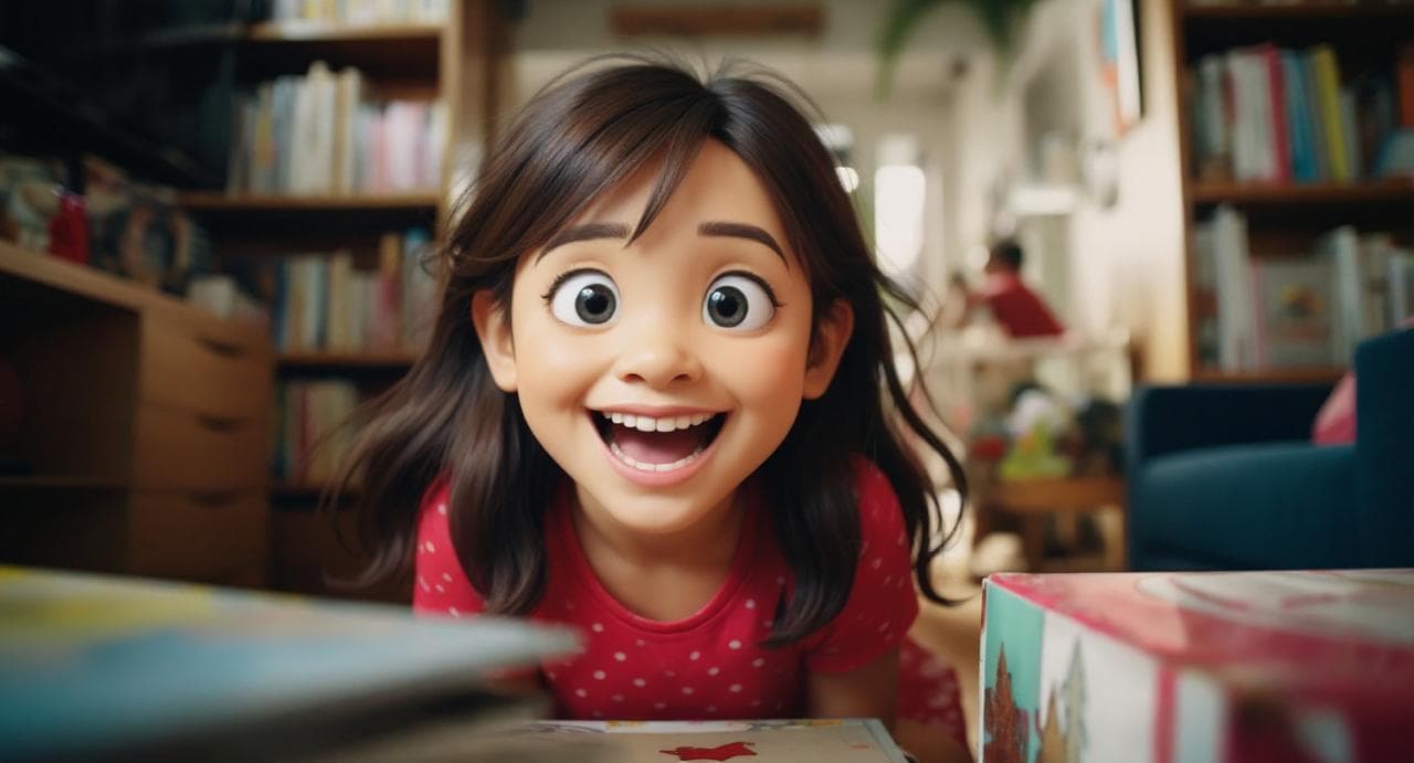 Child as storybook hero